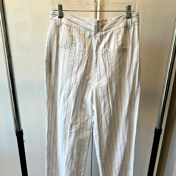 NWOT - Zara Pinstripe Linen Pants - Size Medium - Picture 4 of 7
